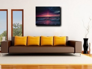 Tablou Canvas - Valurile Marii la Apus - Img 2