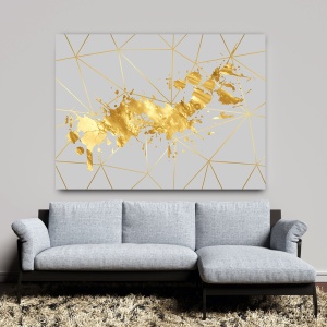 Tablou canvas - White and Gold (ZAZ 005) - Img 5