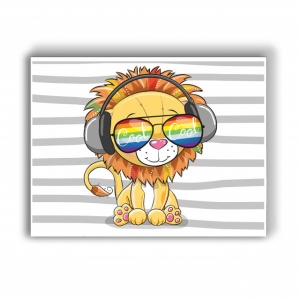 Tablou copii - Cool Lion 3