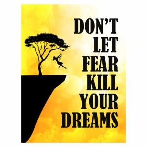 Tablou Motivational - Don't Let The Fear Kill Yor Dreams - Img 3