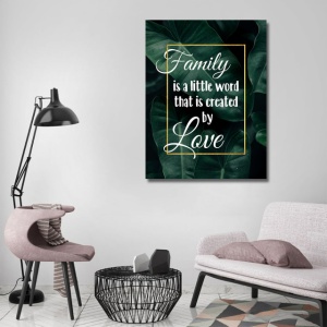 Tablou Motivational - Family is a little word - Img 3