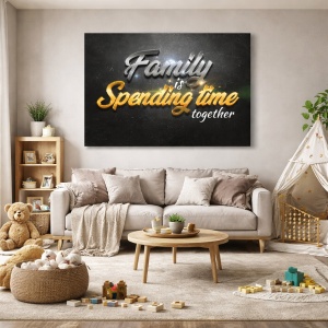 Tablou Motivational - Family is spending time together