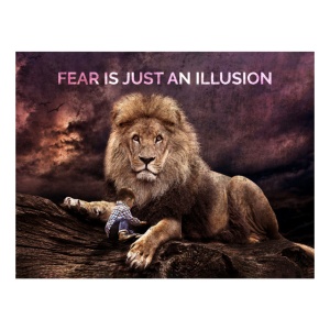 Tablou Motivational - Fear Is Just An Illusion - Img 4