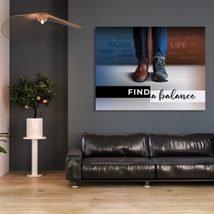 Tablou Motivational - Find a balance - Img 2