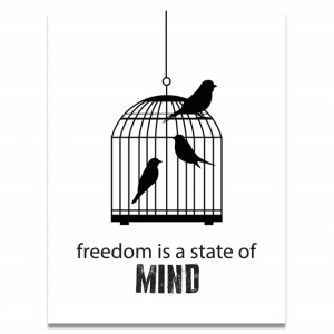 Tablou Motivational - Freedom Is A State Of Mind - Img 4