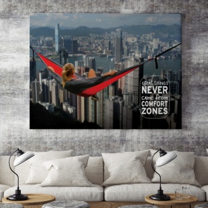Tablou Motivational - Great Things And The Comfort Zone - Img 4
