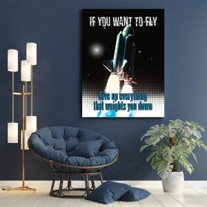 Tablou Motivational - If you want to fly - Img 3