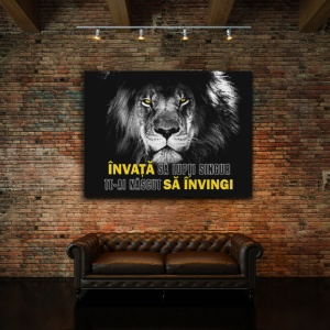 Tablou Motivational - Invata Sa Lupti Singur - Img 2