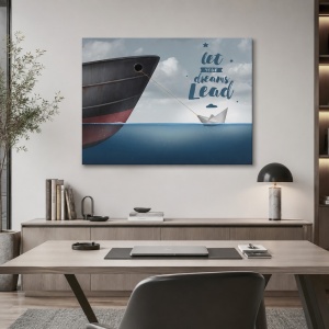 Tablou Motivational - Let Your Dreams Lead