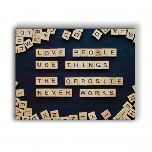 Tablou Motivational - Love People - Img 4