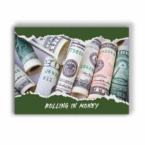 Tablou Motivational - Rolling In Money - Img 4