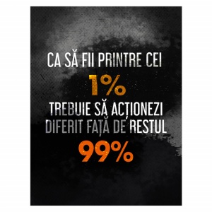 Tablou Motivational - Sa Fii Printre Cei 1% - Img 3
