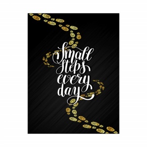 Tablou Motivational - Small steps everyday - Img 3