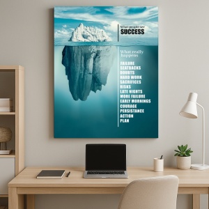 Tablou Motivational - Success Like An Iceberg