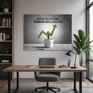 Tablou Motivational - Succesul Este Ca O Planta