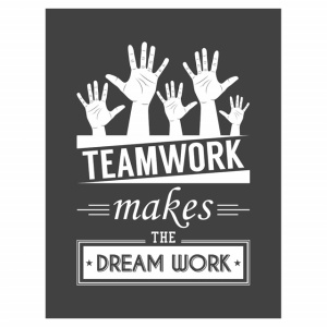 Tablou Motivational - Teamwork Makes Dreamwork - Img 4