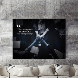 Tablou Motivational - Teamwork Wins Championships - Img 2