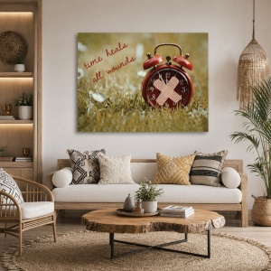 Tablou Motivational - Time Heals All Wounds