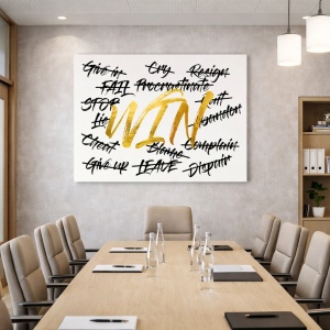 Tablou Motivational - Win against all odds