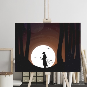 Tablou Samurai in the forest - Img 3
