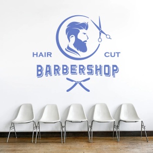 Barbershop (man profile and vintage font) - Img 2