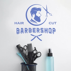 Barbershop (man profile and vintage font) - Img 3