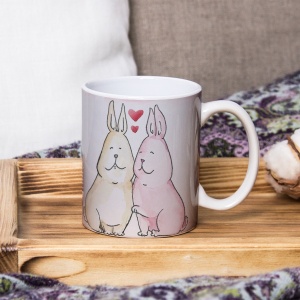 Cana Valentine's Day - Watercolor Bunnies
