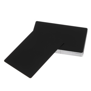 Carti de vizita, Aluminiu negru, 86x54mm, set 10buc - Img 2