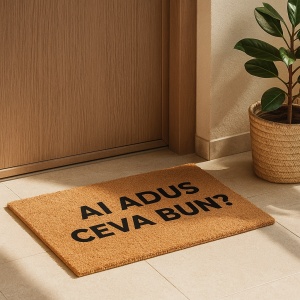 Covor de intrare personalizat - 60x40cm - Ai adus ceva bun
