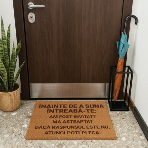 Covor de intrare personalizat - 60x40cm - inainte de a suna