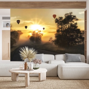 Foto tapet Balloons in the fog