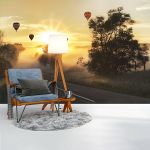 Foto tapet Balloons in the fog - Img 3