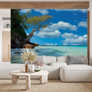 Foto tapet Deep blue beach