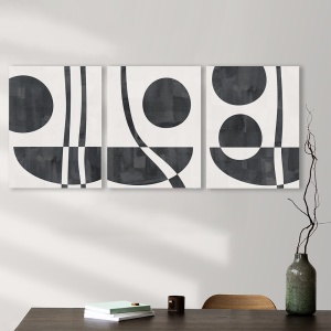 Set 3 Tablouri Monochrome modern art - Img 3
