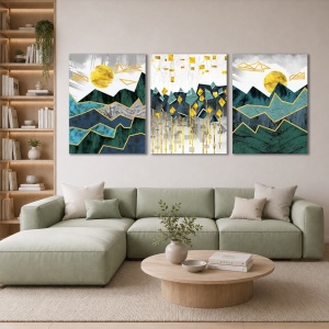 Set Tablouri Canvas - Abstract Mountain
