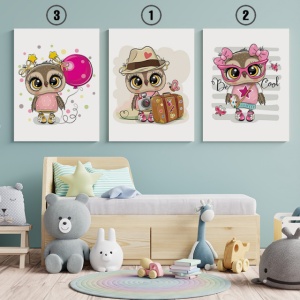 Set Tablouri Copii - Cute Owls - Img 4