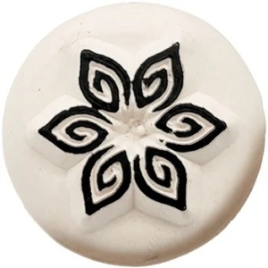 Ștampilă ceramică tatuaje temporare LaDot Cosmetics, S – Floare petale spirală - Img 6