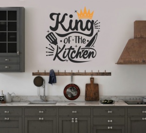 Sticker Bucatarie - King of the kitchen - Img 3