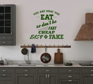 Sticker Bucatarie - You are what you eat