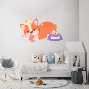 Sticker Copii - Cute corgi
