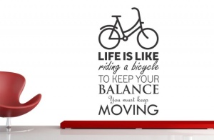 Sticker De Perete Life Is Like Riding A Bicycle - Img 2