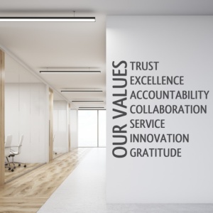 Sticker De Perete Our Values - Valorile Noastre - Img 5