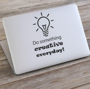 Sticker Pentru Laptop - Do Something Creative