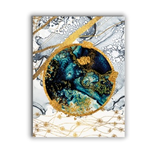 Tablou Canvas Abstract Blue Planet - Img 2