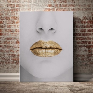Tablou Canvas Buze De Aur