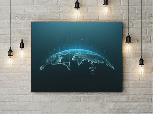 Tablou Canvas Digital Network - Img 3