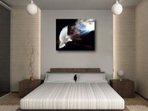 Tablou Canvas Efect Pictura - Porumbel - Img 2