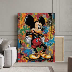 Tablou Canvas Inspirațional - Urban Art Mickey
