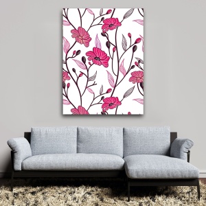Tablou canvas - Maci stilizati (Floral 124)