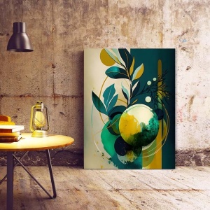 Tablou Canvas Modern Abstract - Abstract lemon tree